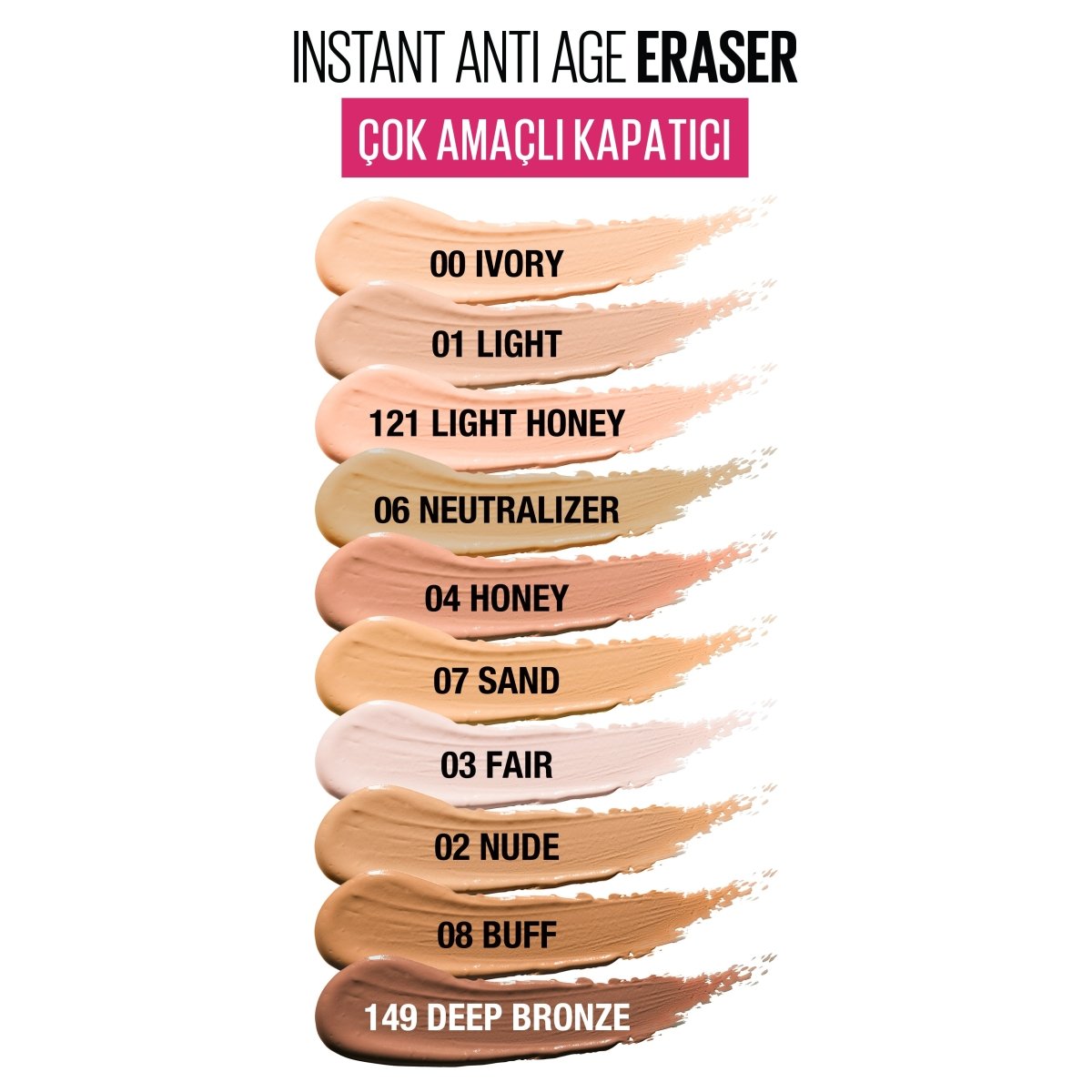 Maybelline New York Instant Anti Age Eraser Kapatıcı - 04 Honey