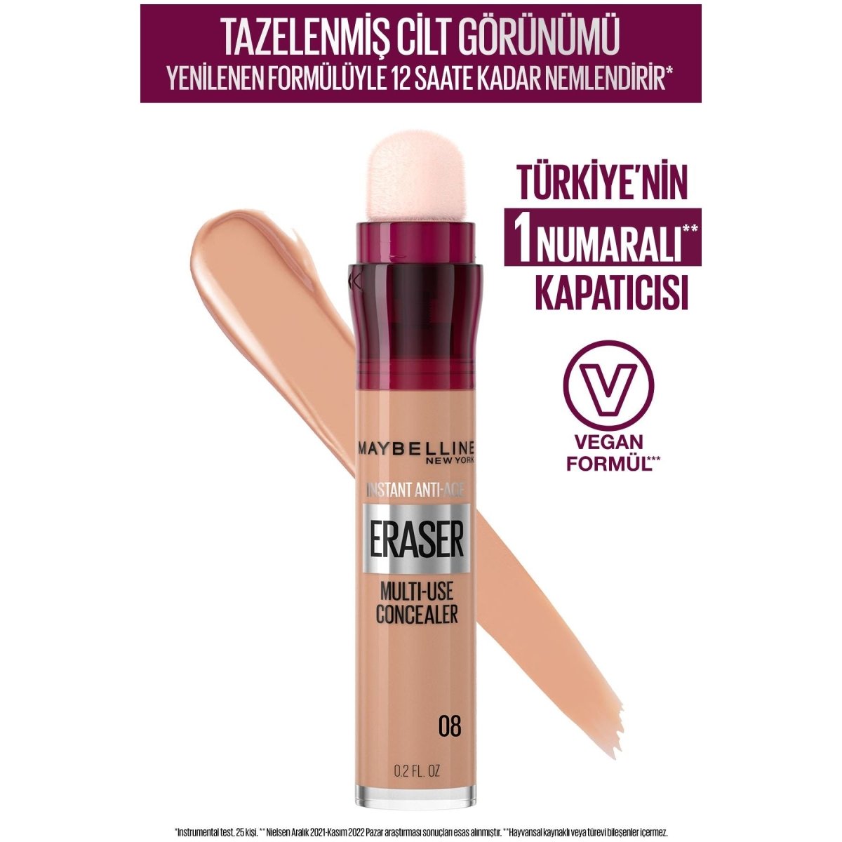 Maybelline New York Instant Anti Age Eraser Kapatıcı - 08 Buff