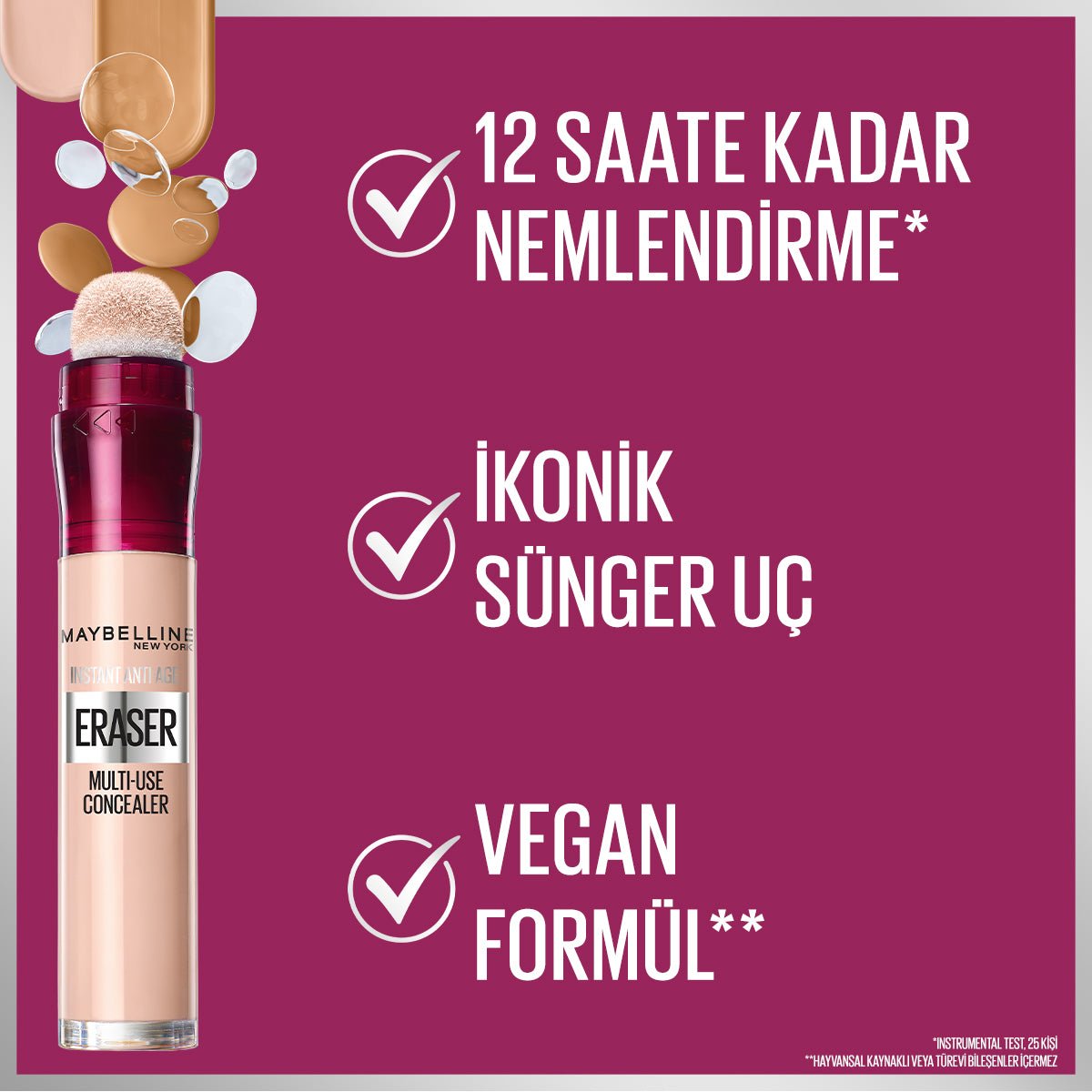 Maybelline New York Instant Anti Age Eraser Kapatıcı - 121 Light Honey