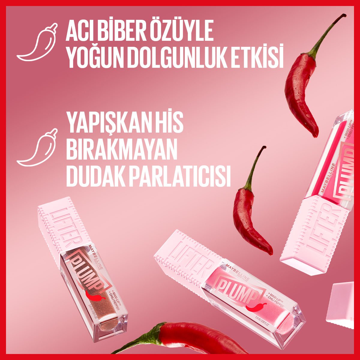 Maybelline New York Lifter Plump Dudak Parlatıcısı- 007 Cocoa Zing