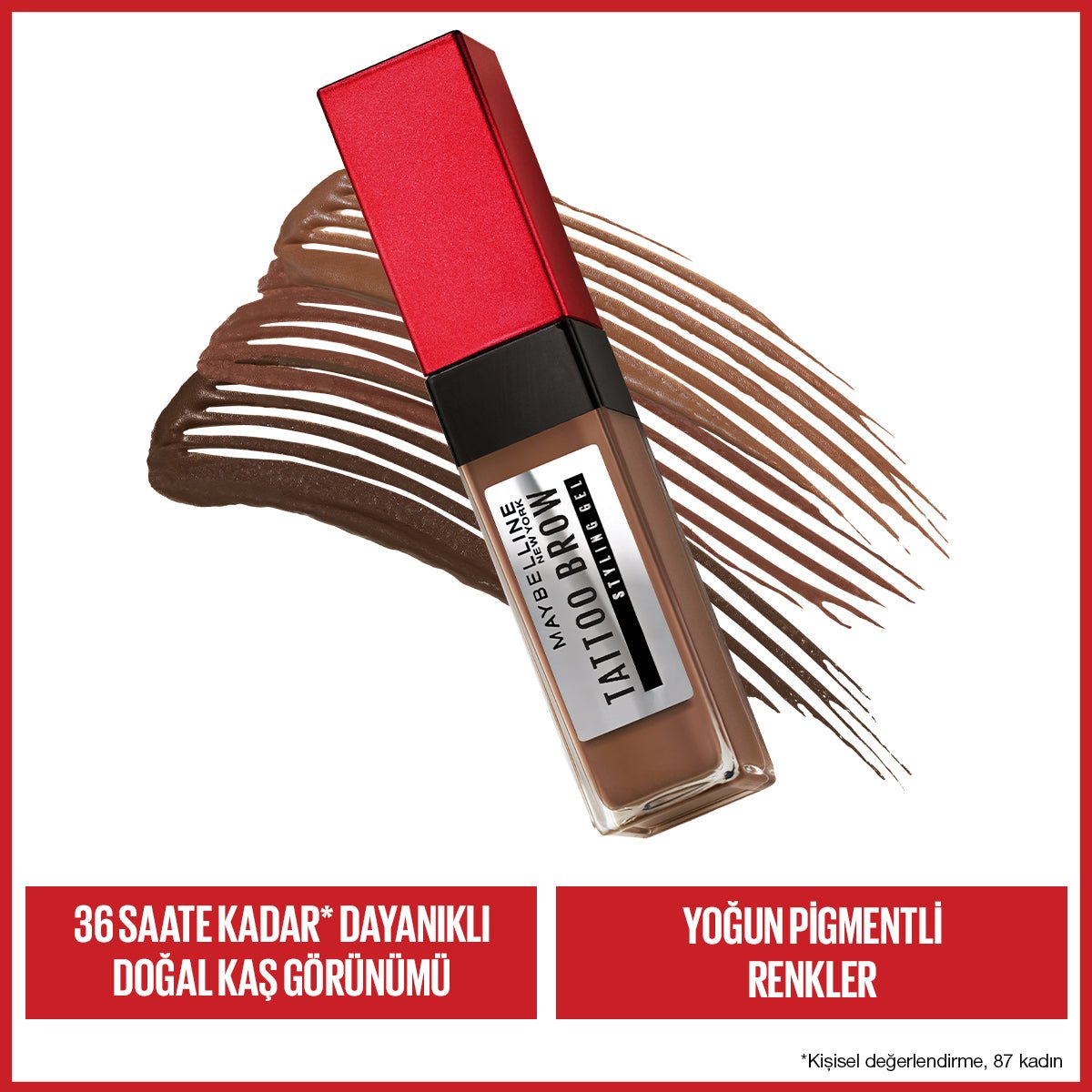 Maybelline New York Tattoo Brow 36H STYLING GEL- 260 DEEP BROWN