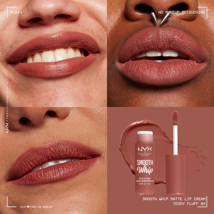 NYX Professional Makeup Smooth Whip Creamy Liquid Matte Lipstick - Teddy Fluff