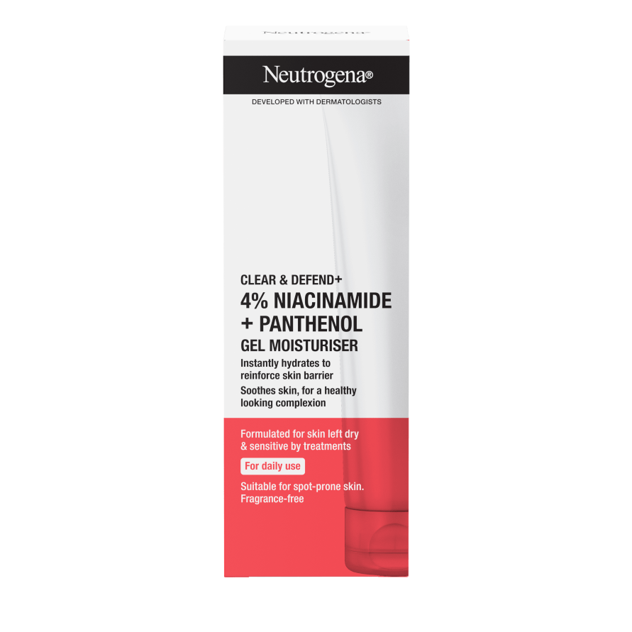 Neutrogena Clear & Defend+ Gel Moisturiser with Niacinamide & Panthenol 50ml / 1.7 fl oz