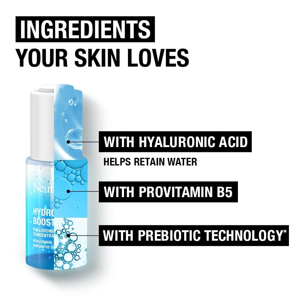 Neutrogena Hydro Boost Hyaluronic Acid Concentrated Serum 15ml / 0.5 fl oz 3 Pack