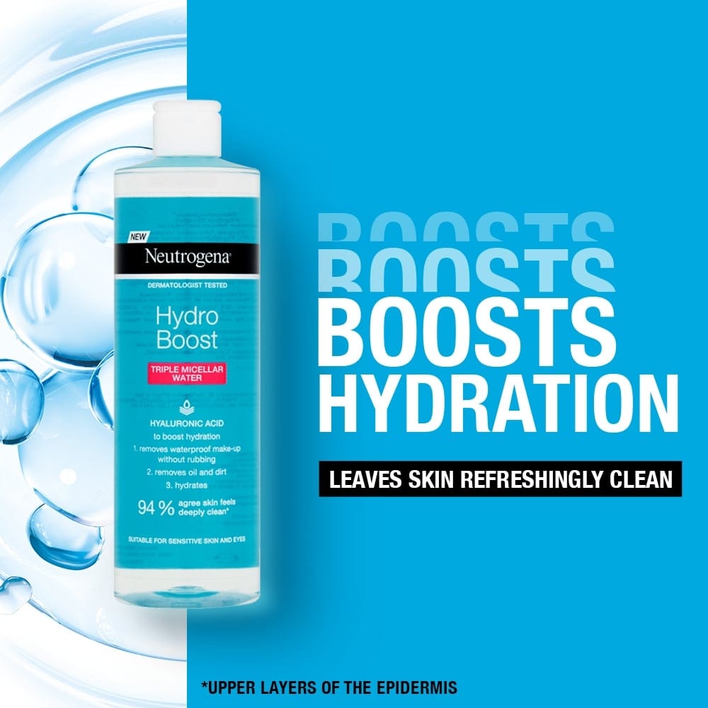 Neutrogena Hydro Boost Triple Micellar Water 400ml / 13.5 fl oz 2 Pack