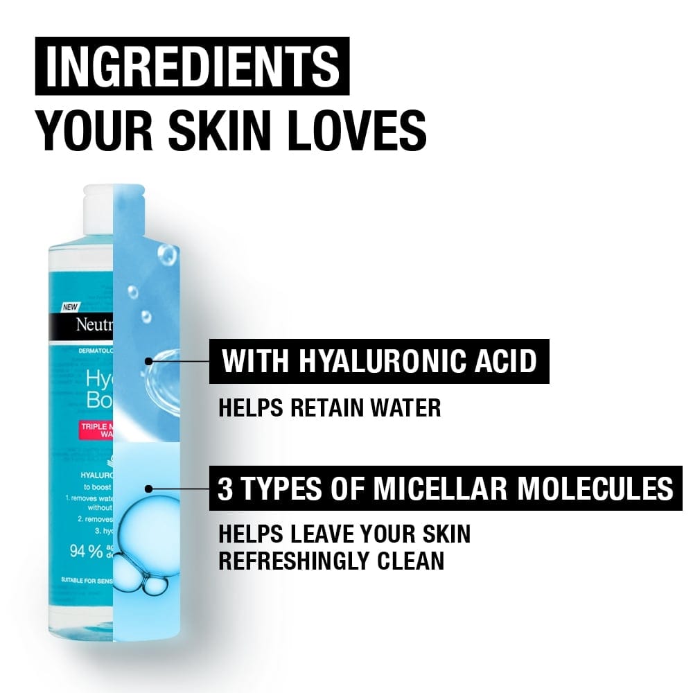 Neutrogena Hydro Boost Triple Micellar Water 400ml / 13.5 fl oz