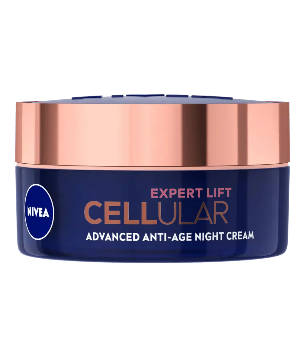 Nivea Cellular Expert Lift Pure Bakuchiol + HA Anti-Age Night Face Cream 50ml / 1.7 fl oz - 3 Pack