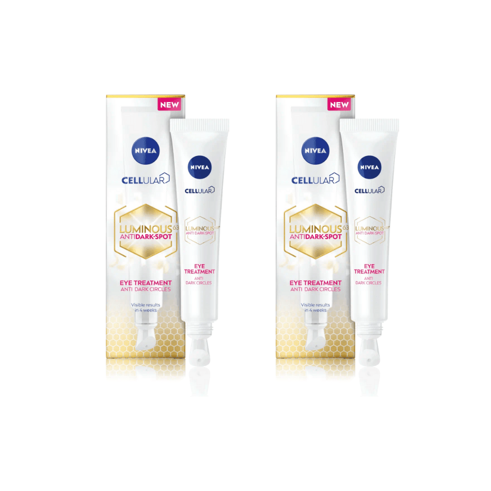 Nivea Cellular Luminous 630 Anti-Dark Circle SPF50 Eye Cream 15ml / 0.5 fl.oz - 2 Pack