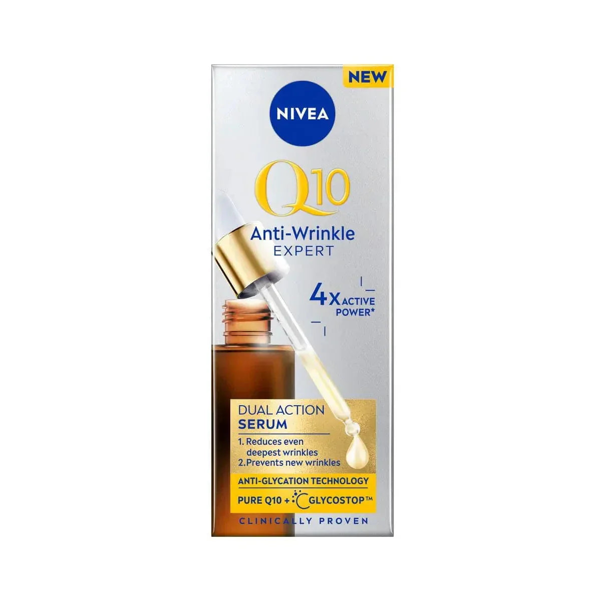 Nivea Q10 Anti-Wrinkle Expert Dual Action Anti-Glycation Serum 30 Ml / 1 Fl.Oz - 2 Pack
