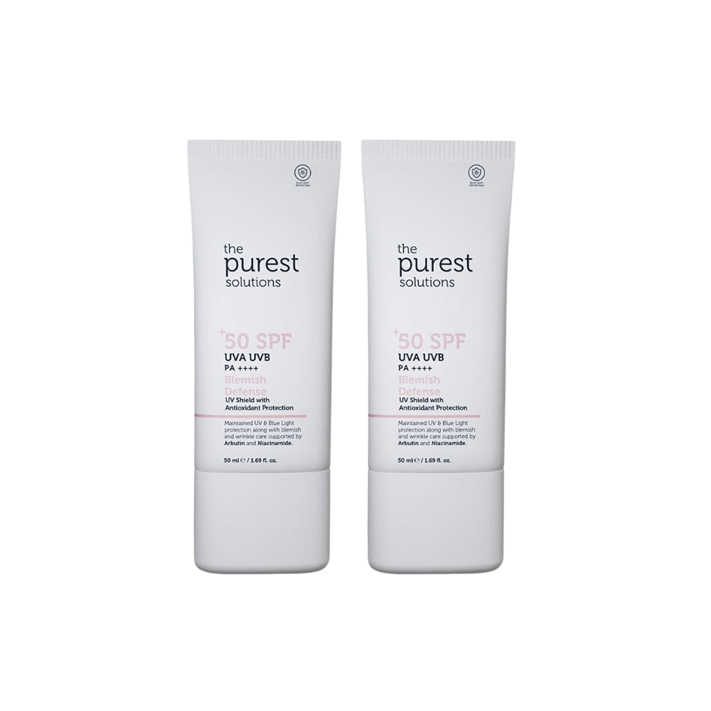 The Purest Sunscreen for Blemished Skin Spf50+ 50ml 2 Pack