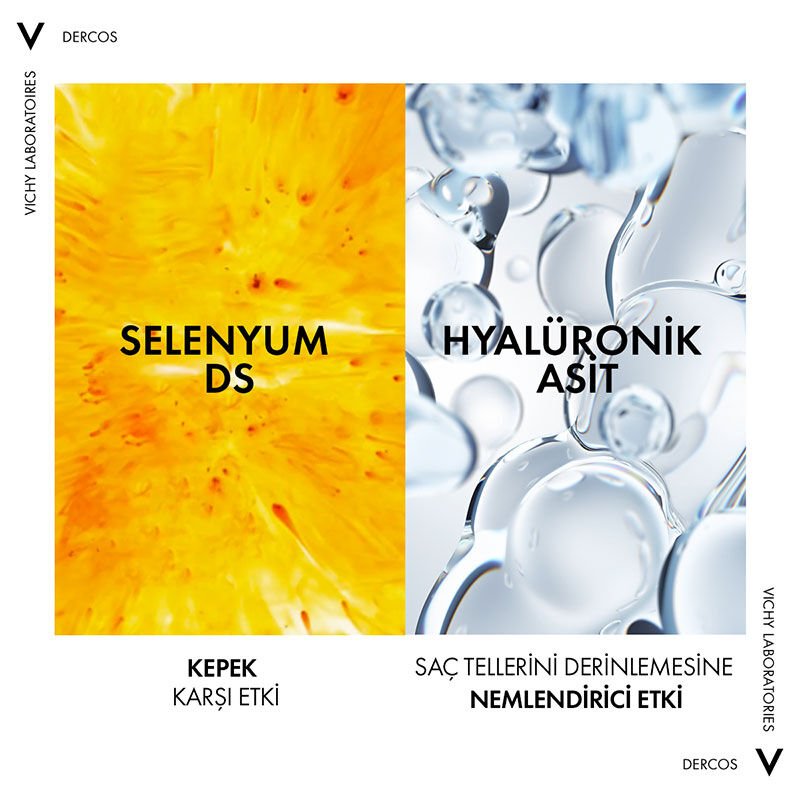 Vichy Dercos 2’si 1 Arada Kepek Karşıtı ve Nemlendirici Şampuan 390 ml