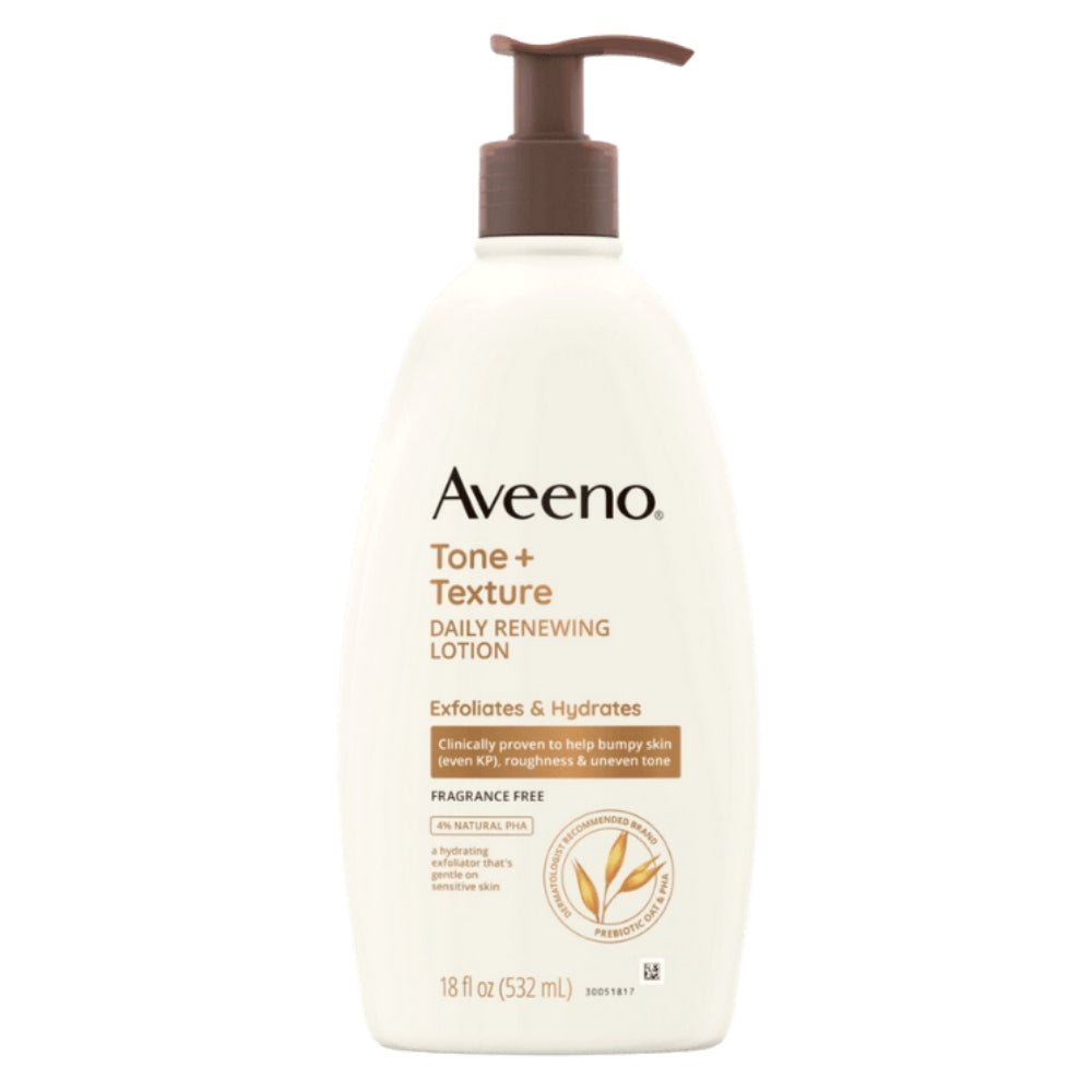 Aveeno Tone + Texture Eksfoliye Edici Ve Nemlendirici Günlük Vücut Losyonu 532ml