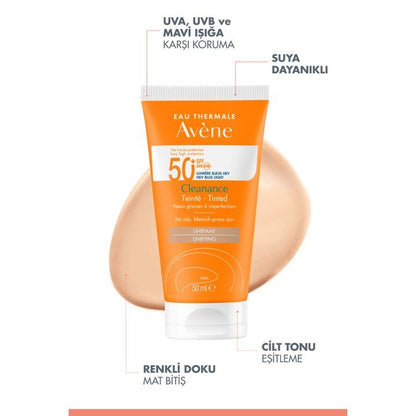Avene Cleanance Solaire Tinted Güneş Kremi 50 ml