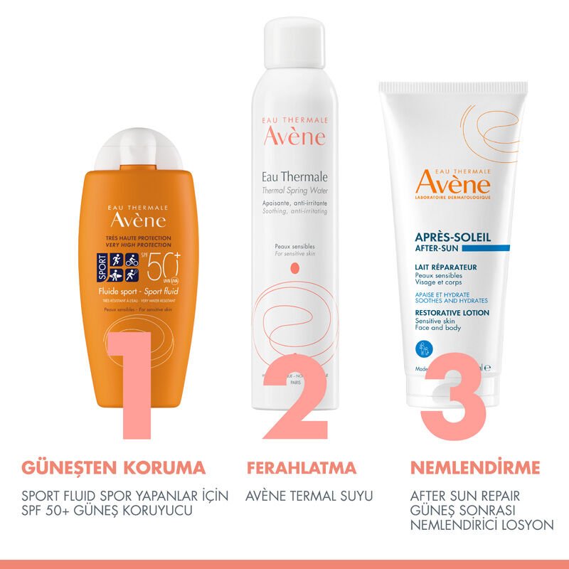 Avene Fluid Sport Güneş Koruyucu Krem SPF50 100 ml