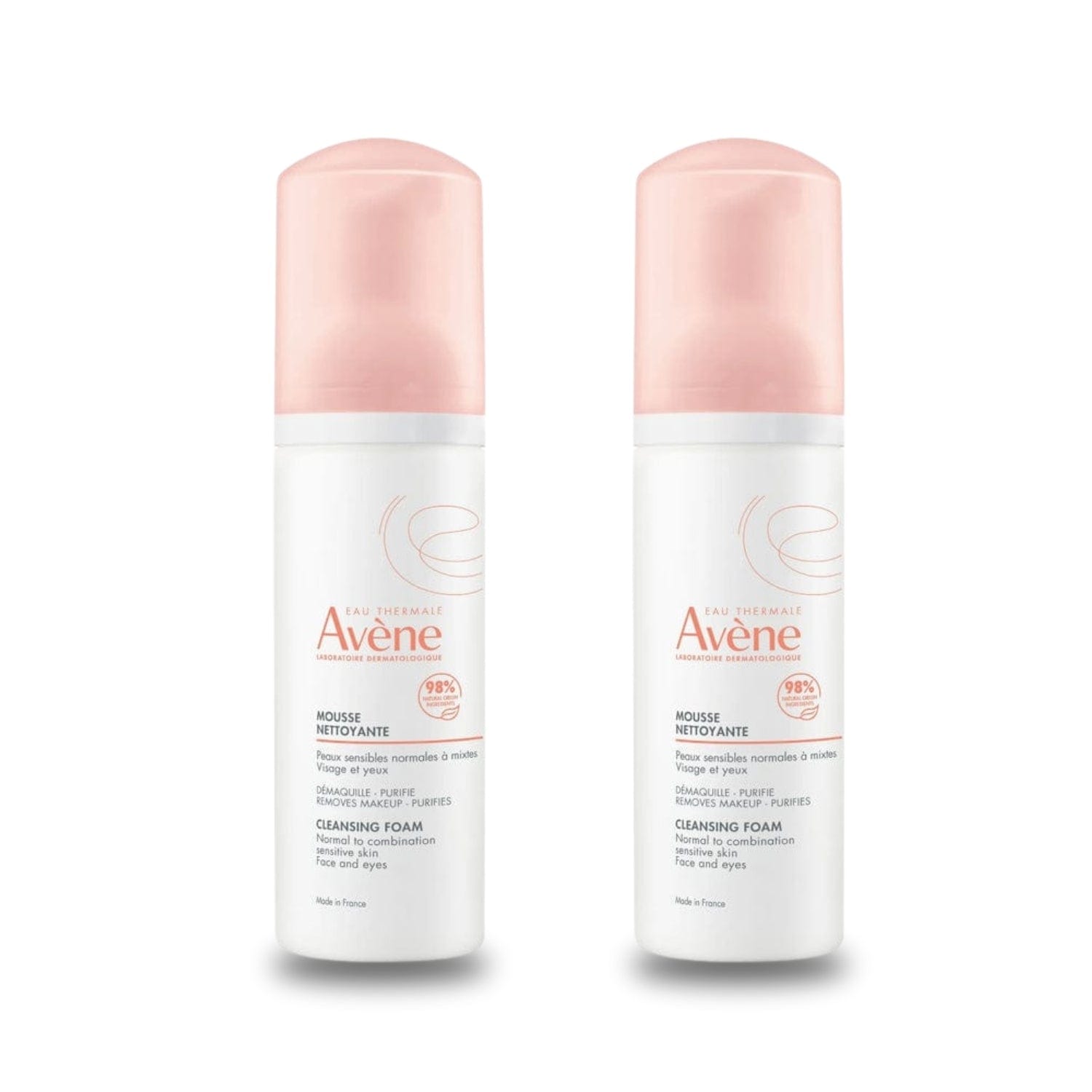 Avene Mousse Nettoyante Cleansing Foam 150ml -2 Pack