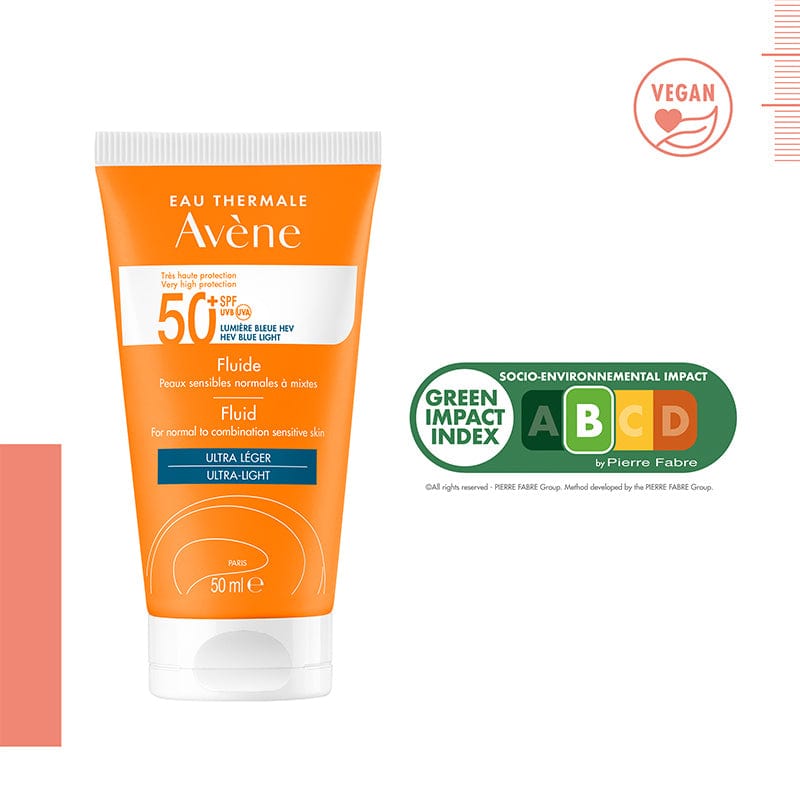 Avene Solaire SPF50+ Fluid Ultra Light 50 ml -3 Pack