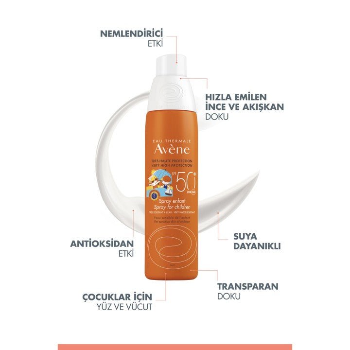 Avene Spray Enfant Spf 50+ Çocuklar İçin Güneş Spreyi 200 ml