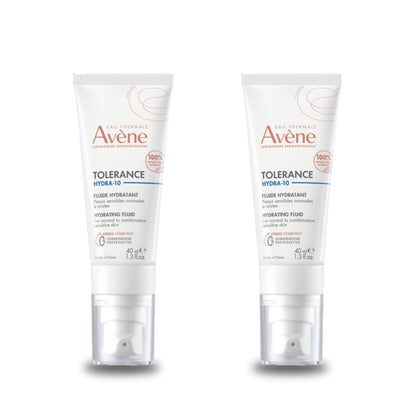 Avene Tolerance Hydra-10 Hydrating Fluid Cream 40 ml  -2 Pack