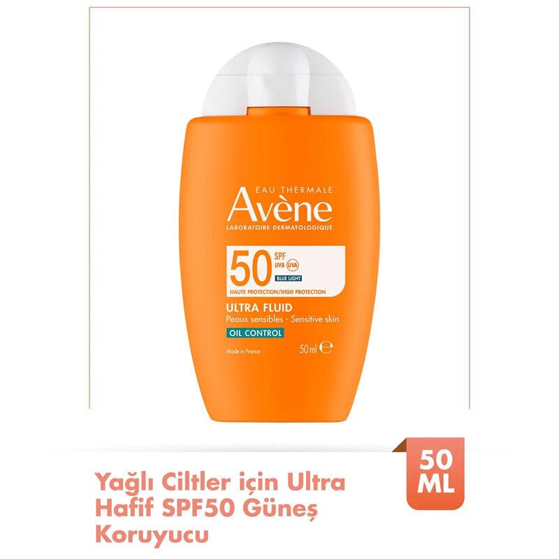 Avene Ultra Fluid Oil Control SPF50 Yağlı Ciltler İçin Çok Yüksek Korumalı Güneş Kremi 50 ml