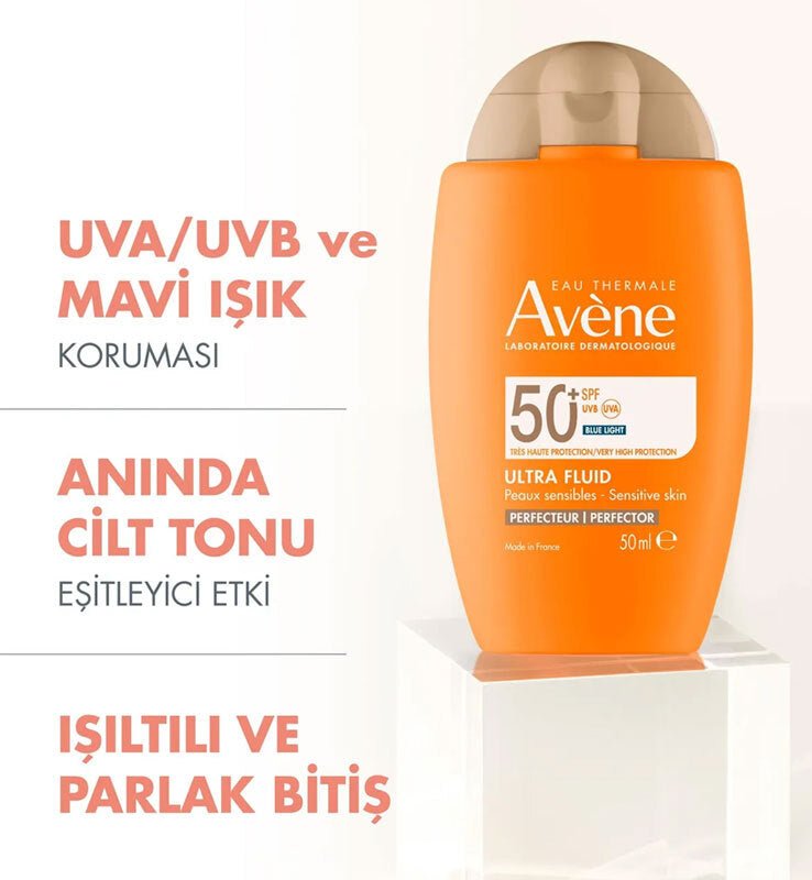Avene Ultra Fluid Perfector SPF50+ Cilt Tonu Eşitleyici Renkli Güneş Kremi 50 ml