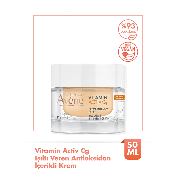 Avene Vitamin Activ Cg Işıltı Veren Antioksidan İçerikli Yoğun Yüz Kremi 50 ml