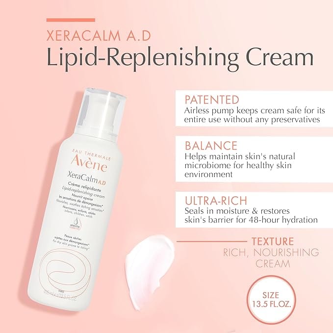 Avene XeraCalm AD Cream Moisturizing Cream 400 ml -2 Pack