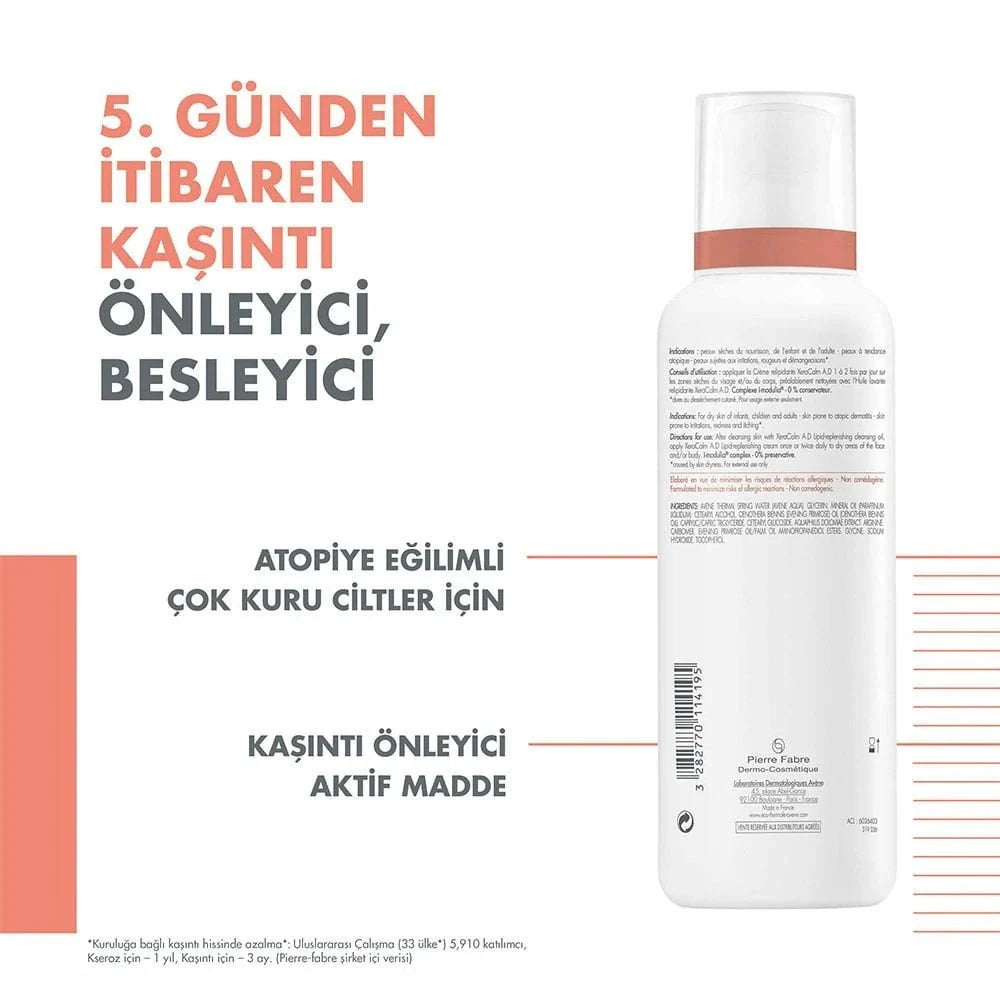 Avene Xeracalm A.D Creme Relipidante Cilt Yatıştırıcı Krem 400 ml