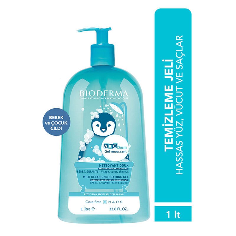 Bioderma ABCDerm Foaming Cleanser Temizleme Jeli 1000 ml