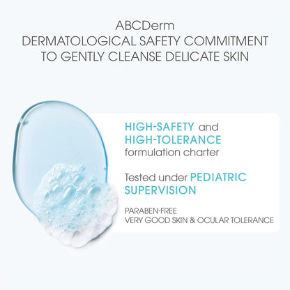 Bioderma Abcderm Foaming Baby &amp; Child Hair and Body Cleansing Gel 1 L -2 Pack