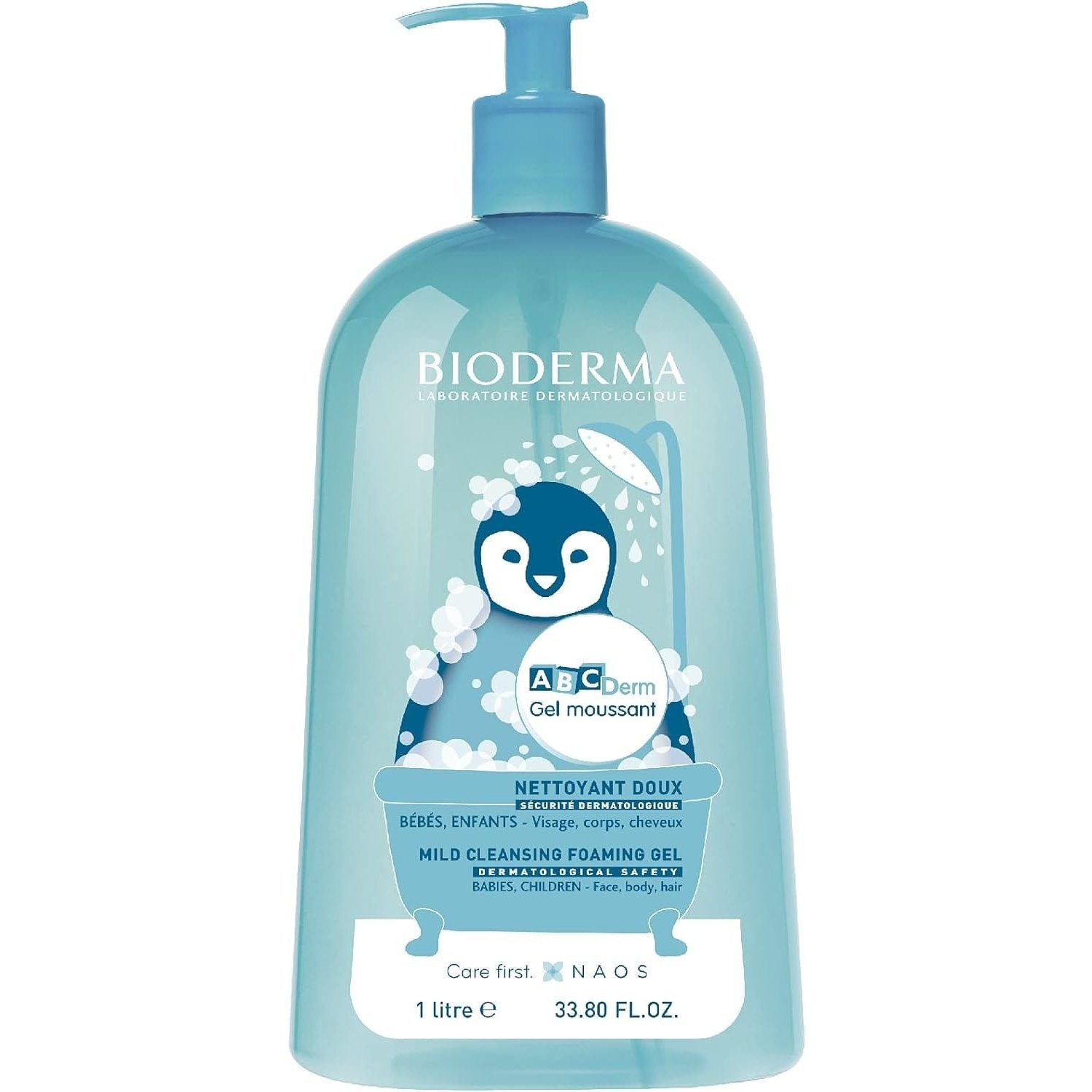 Bioderma Abcderm Foaming Baby &amp; Child Hair and Body Cleansing Gel 1 L