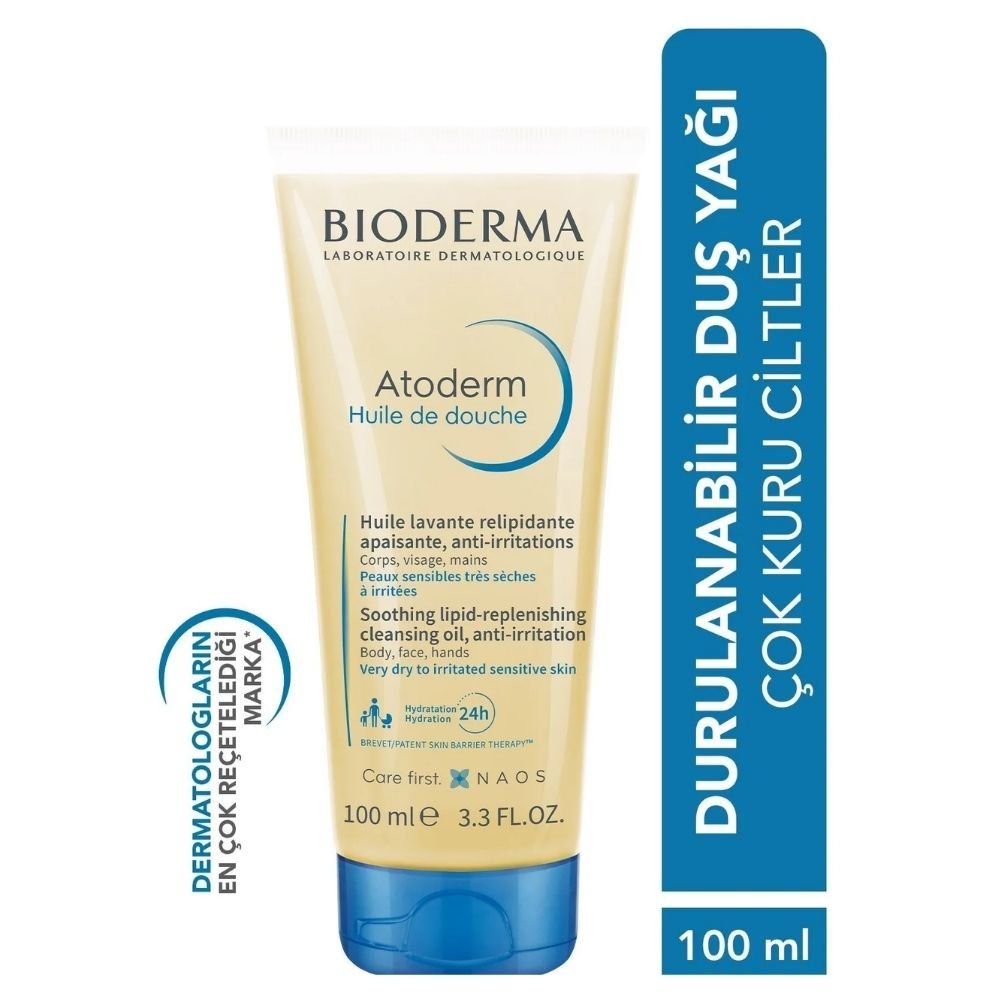 Bioderma Atoderm Shower Oil-Çok Kuru Ciltler İçin  Durulanabilir Duş Yağı 100 ml