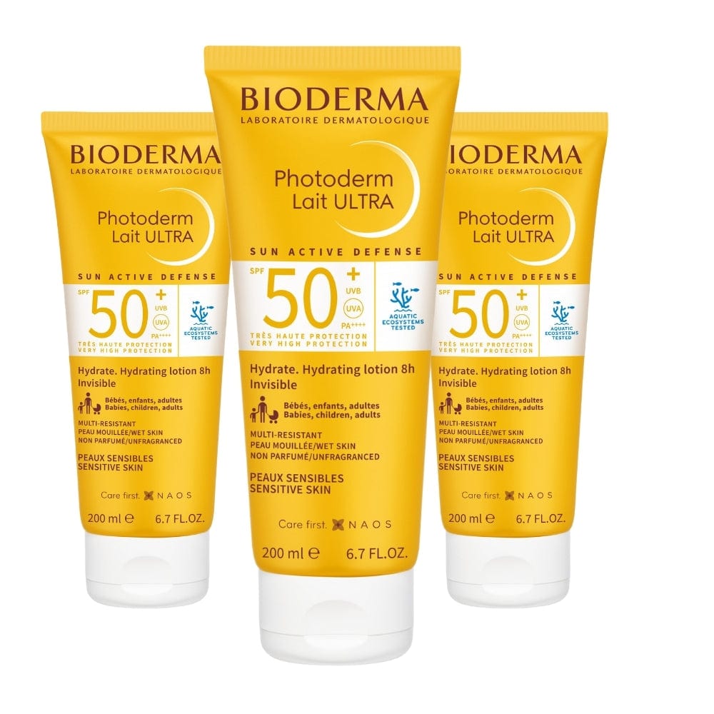Bioderma Photoderm SPF 50+ Lait Ultra Sun Lotion 200 ml -3 Pack