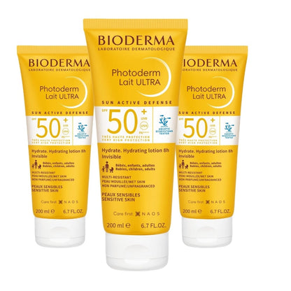 Bioderma Photoderm SPF 50+ Lait Ultra Sun Lotion 200 ml -3 Pack