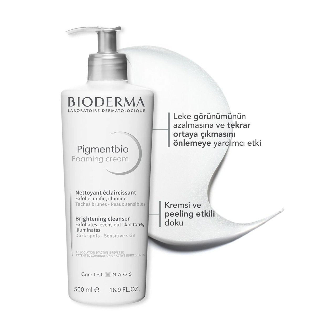 Bioderma Pigmentbio Foaming Cream Peeling Etkili Yüz Yıkama Jeli 500 ml