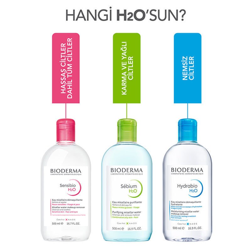 Bioderma Sebium H2O Yüz ve Makyaj Temizleme Suyu 100 ml