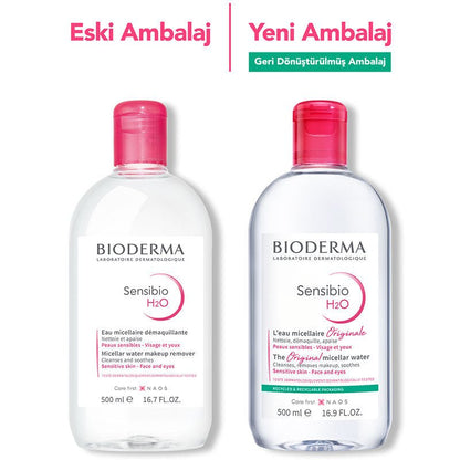 Bioderma Sensibio H2O Yüz ve Makyaj Temizleme Suyu 500 ml