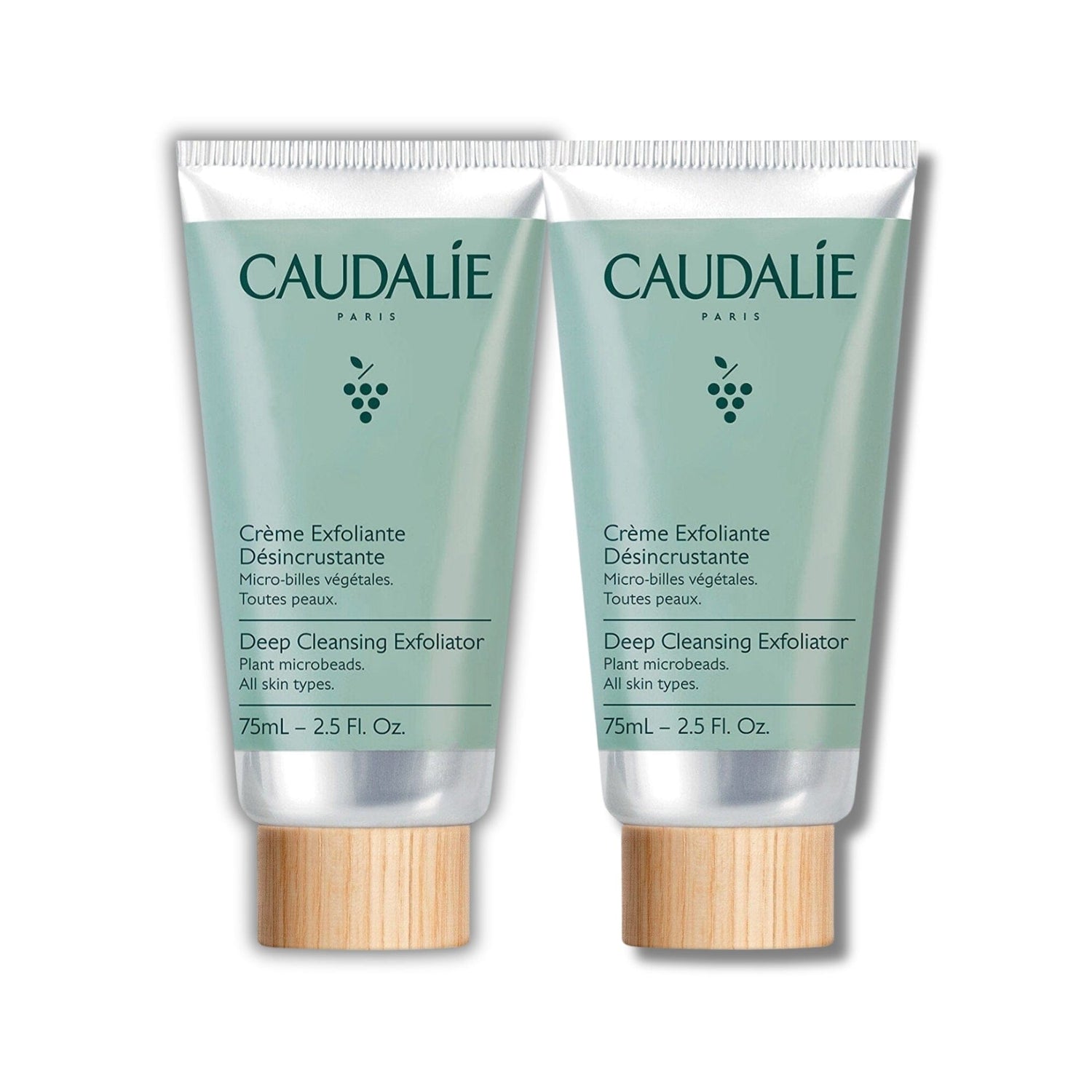 Caudalie Deep Cleansing Exfoliating Peeling 75 ml -2 Pack