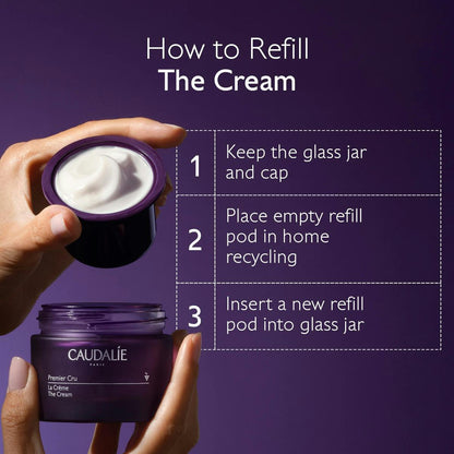 Caudalie Premier Cru Anti-Aging Cream Moisturizer 50 ml Refill-NEW