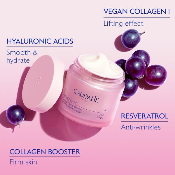 Caudalie Resveratrol Lift Night Cream 50 ml  +Refill Capsule Set