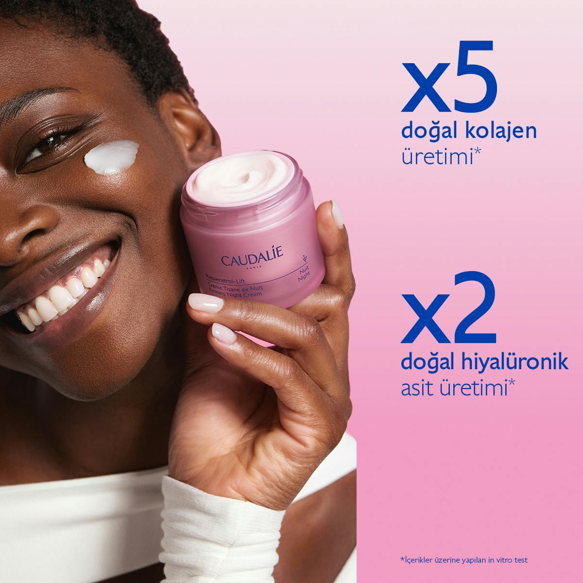 Caudalie Resveratrol Lift Sıkılaştırıcı Etkili Gece Bakım Kremi 50 ml