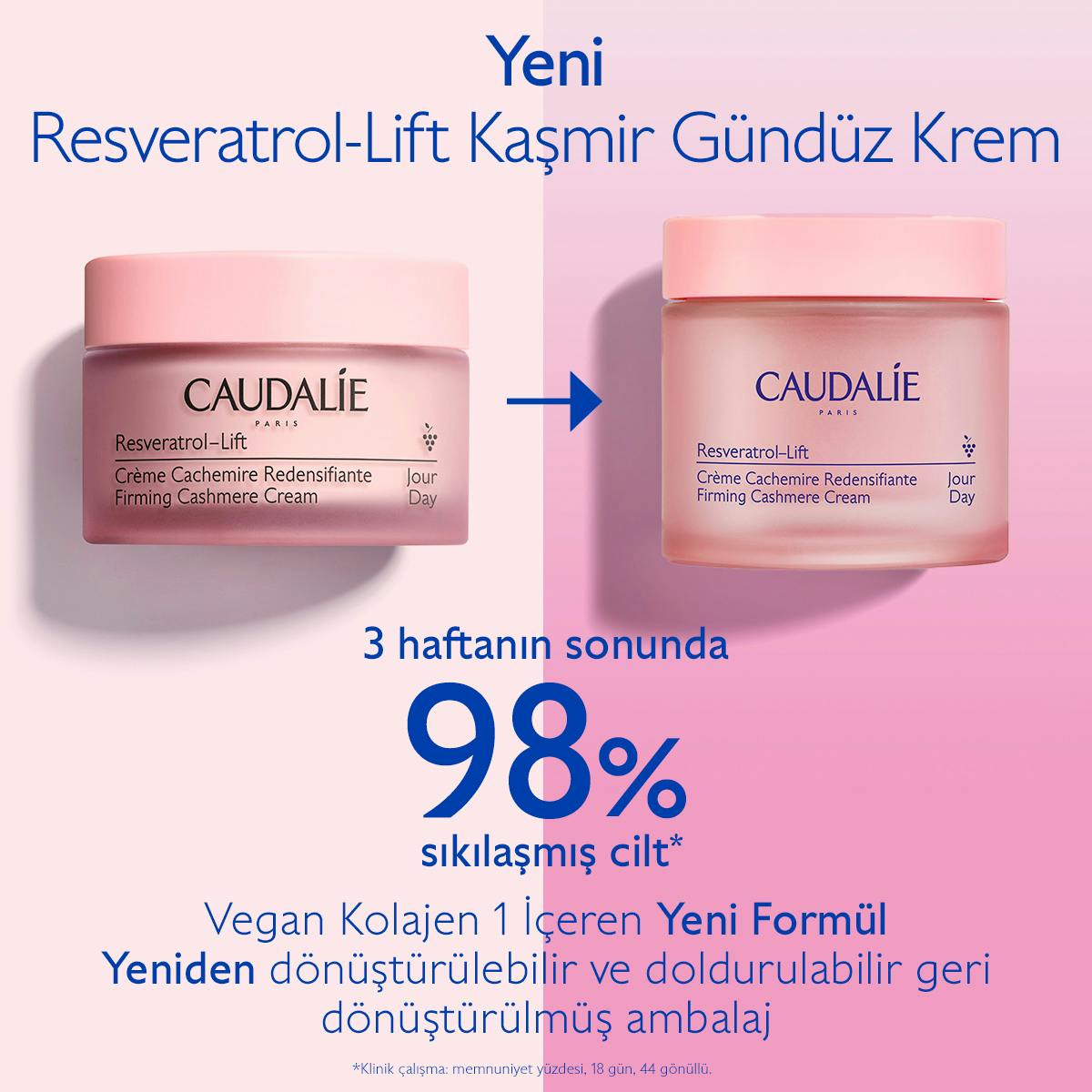 Caudalie Resveratrol Lift Sıkılaştırıcı Kaşmir Gündüz Bakım Kremi 50 ml