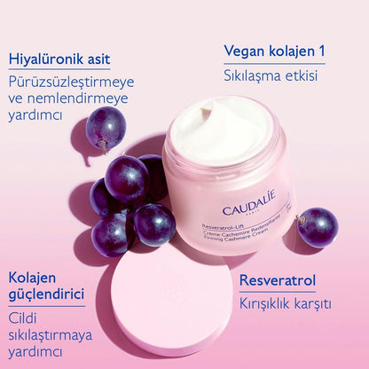 Caudalie Resveratrol Lift Sıkılaştırıcı Kaşmir Gündüz Bakım Kremi 50 ml