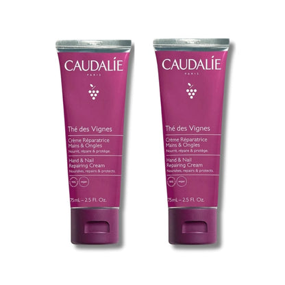 Caudalie The Des Vignes Repairing Hand and Nail Care Cream 75 ml -2 Pack