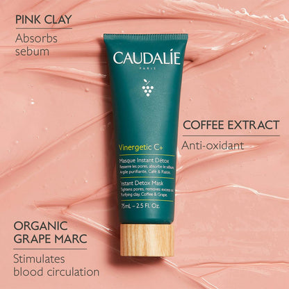 Caudalie Vinergetic C Instant Detox Mask 75 ml -2 Pack
