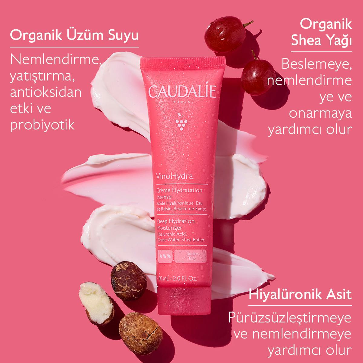 Caudalie VinoHydra Yoğun Nemlendirici Bakım Kremi 60 ml