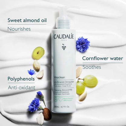 Caudalie Vinoclean Almond Oil Cleansing Milk 100 ml -2 Pack