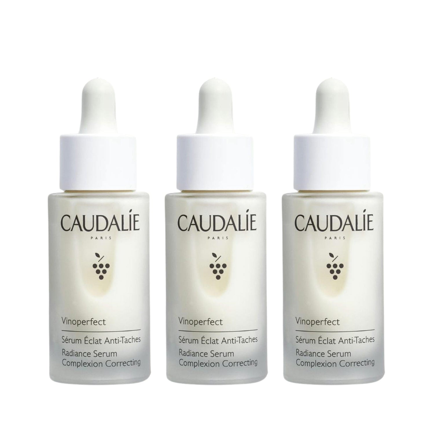 Caudalie Vinoperfect Anti-Dark Spot Radiance Serum Vitamin C Alternative 30 ML -3 Pack
