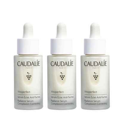 Caudalie Vinoperfect Anti-Dark Spot Radiance Serum Vitamin C Alternative 30 ML -3 Pack