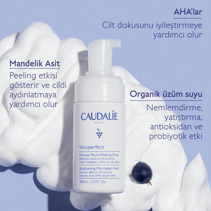 Caudalie Vinoperfect Işıltı Verici Mikro Peeling Temizleme Köpüğü 100 ml