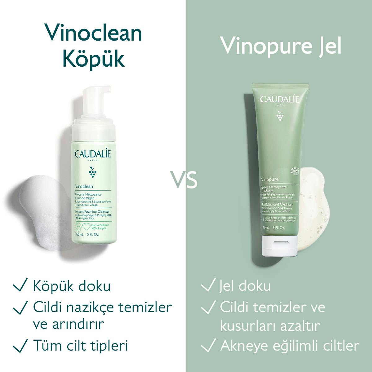 Caudalie Vinopure Arındırıcı Temizleme Jeli 150 ml